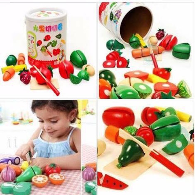 Bộ cắt trái cây gỗ
