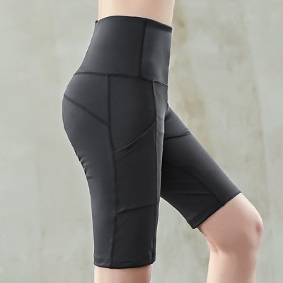 [ S,M,L,XL,2XL] Quần legging lửng vải thun cao cấp biker nữ đùi ngố đồ mặc nhà dáng ôm bó lưng thun tập gym yoga QXTT009