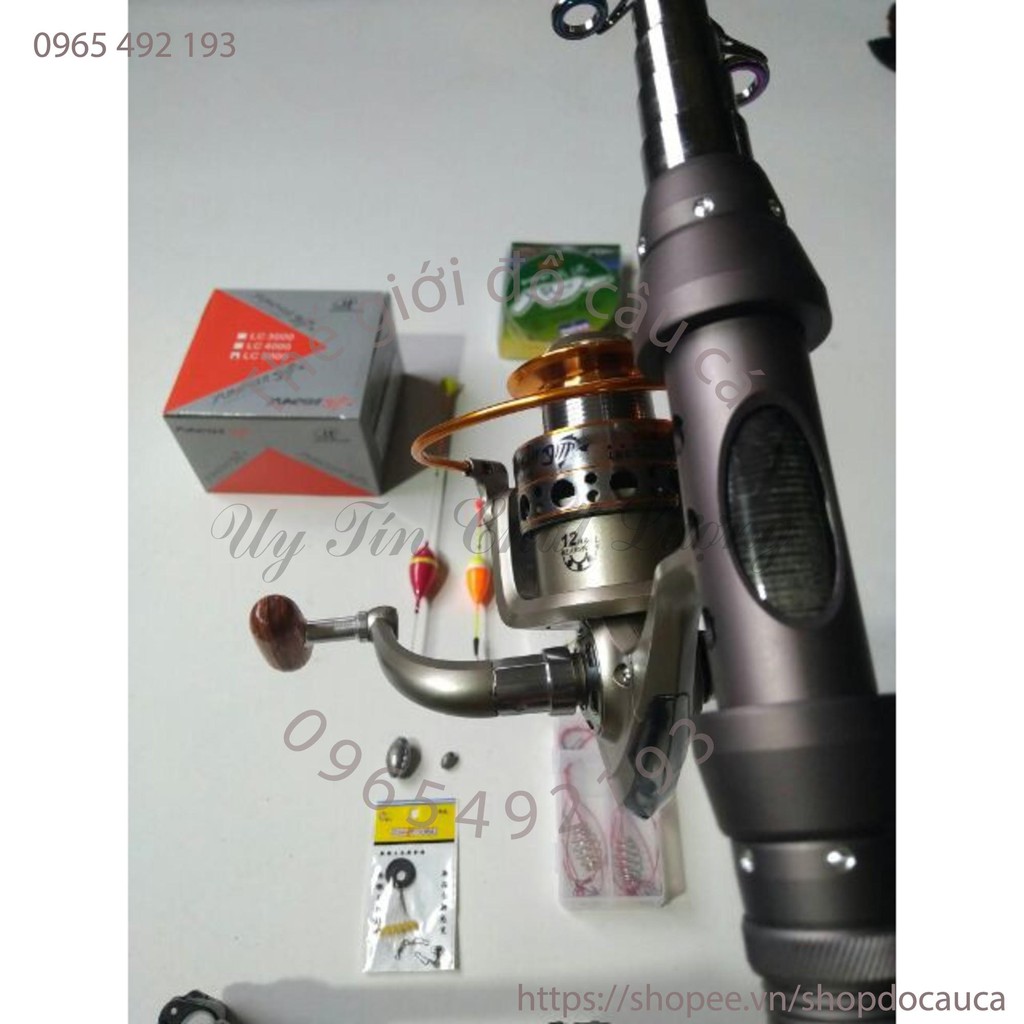 Bộ cần câu Daiwa rút gọn dài 3M + LC 6000 ( rẻ vô địch )