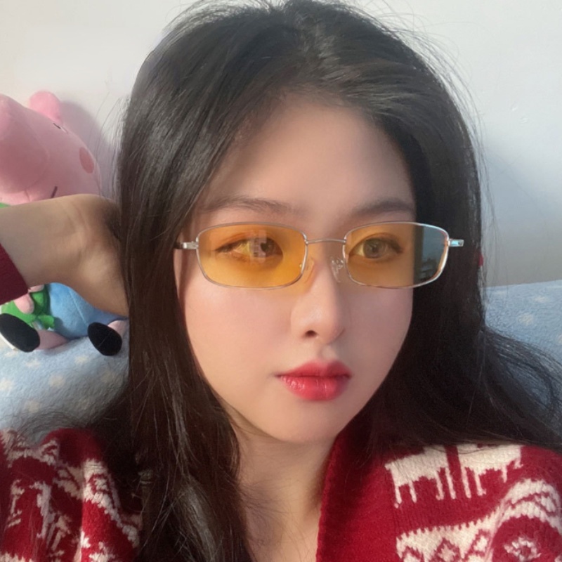 (KIQI-FASHION) COD Kính Mát Chống Tia UV Phong Cách Retro Thời Trang Cho Nữ