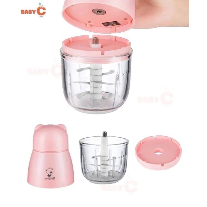 Cối thuỷ tinh thay thế máy xay pony bear