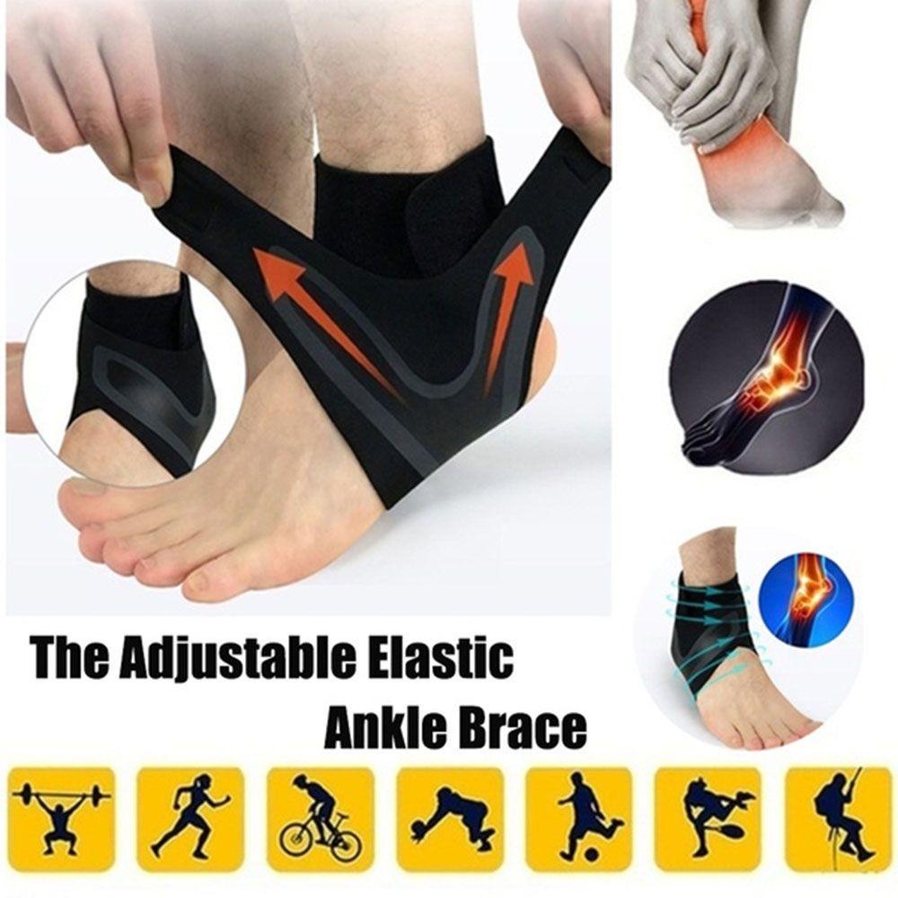 Đai Quấn Bảo Vệ Mắt Cá Chân Trái Chất Lượng Cao Co Giãn Gọn Nhẹ Chống Bong Gân Có Thể Điều