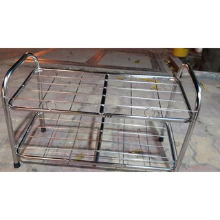 KỆ GIẦY DÉP INOX 2 TẦNG, 3 TẦNG