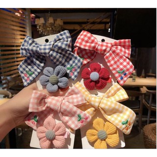 Set kẹp tóc nơ xinh xắn