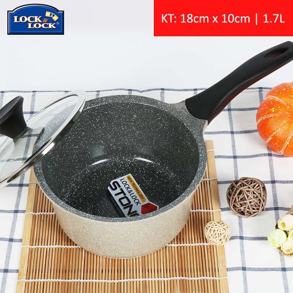 [Lock&amp;Lock] Nồi Lock&amp;Lock Stone 1 Tay Cầm LCA6181D-IH (18cm)