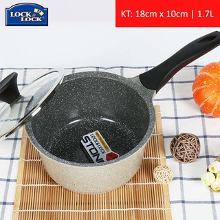 [Lock&Lock] Nồi Lock&Lock Stone 1 Tay Cầm LCA6181D-IH (18cm)