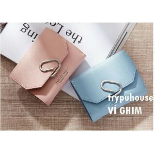 Freeship 99k TQ_Ví nữ cầm tay ví ngắn ví gập ví Forever Young cài ghim