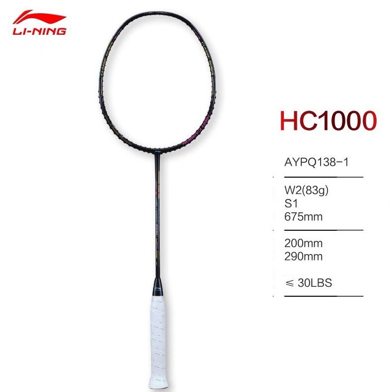 Vợt Cầu Lông Lining Super HC 1000 màu đen , Chính Hãng bảo hành 6 tháng