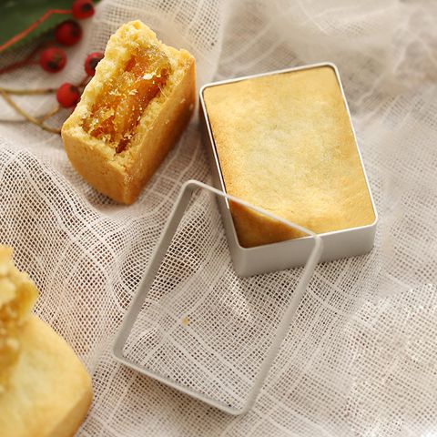 Khuôn nhấn bánh kim loại hình chữ nhật kích thước nhỏ - Kích thước 5x4cm