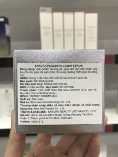 Serum dưỡng trắng da Sakura Placenta CoQ10