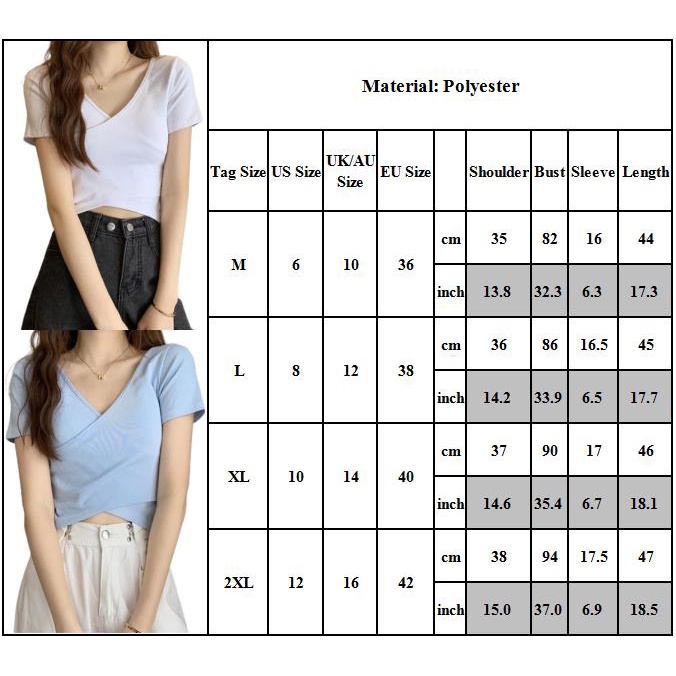 Áo thun cotton tay ngắn cổ chữ v màu trơn mềm mại thời trang mùa hè cho nữ