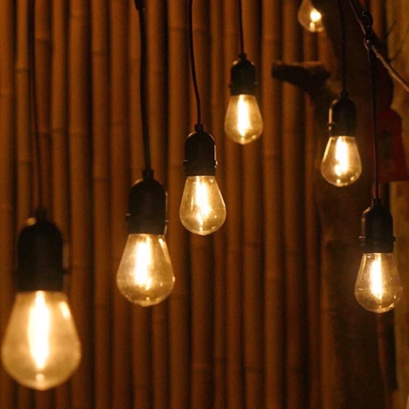 [1 bộ 5-10 mét ]Dây đèn trang trí ngoài trời - Bóng chanh trang trí cho quán cafe, tiệm trà tranh, decor home