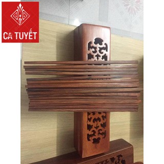 [FREESHIP] Đũa Ăn Cao Cấp Bằng Gỗ Cẩm Hương + Hộp đựng đũa bằng gỗ Hương (Đ)
