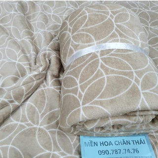 Sale 155k còn 135🔥Mền lông🔥{Thái} tuyết NÂU ĐỒNG TIỀN văn phòng