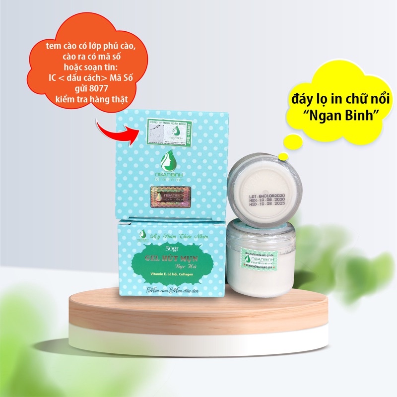 [Mã 2611TIEUDUNG100K giảm 8% đơn 500K] Gel Hút Mụn Bạc Hà,lột mụn cám, mụn đầu đen, da chết, lông tơ, bụi