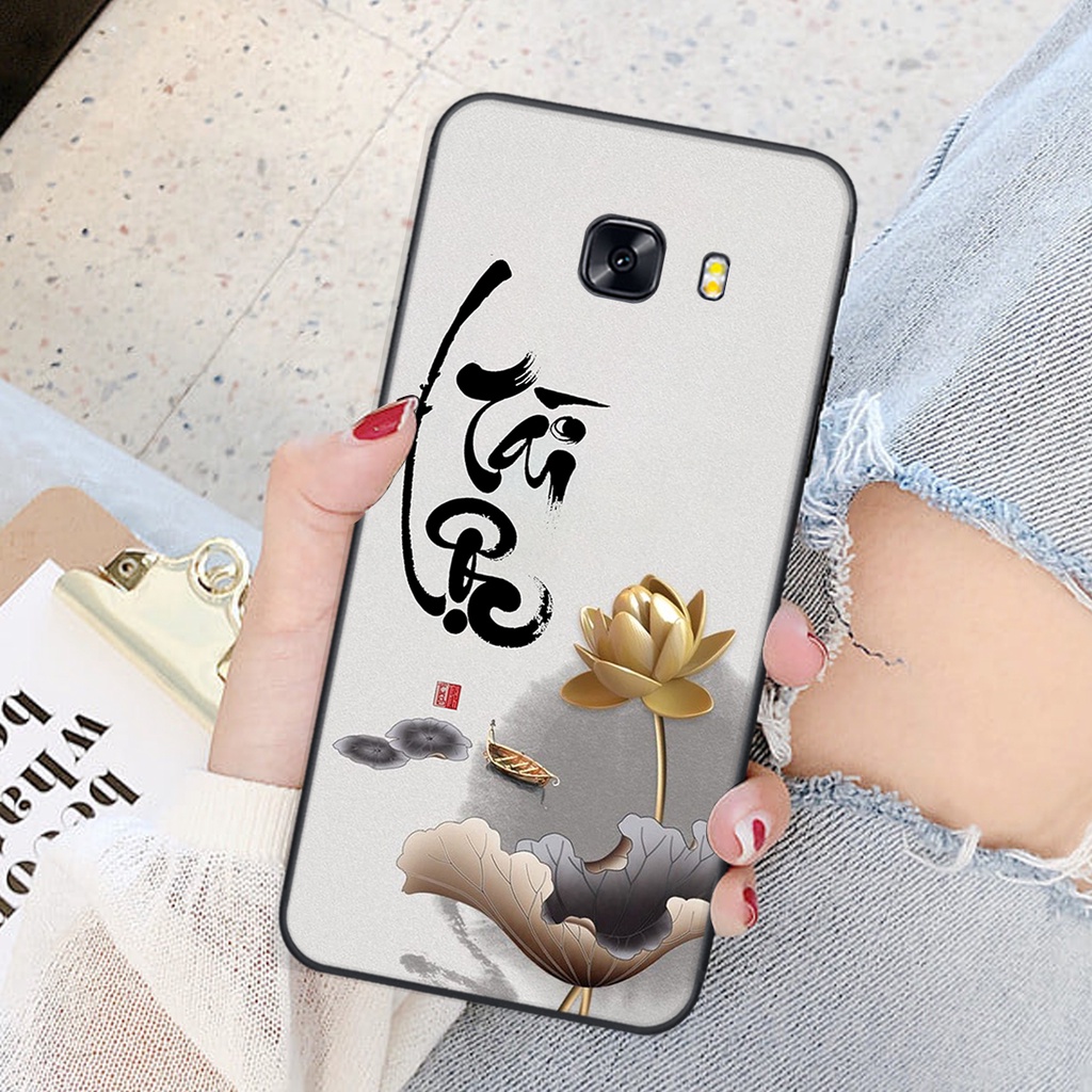 Ốp lưng Samsung Galaxy C9 PRO in hình chữ tài chữ lộc, Cha Mẹ, bình an SIÊU ĐẸP