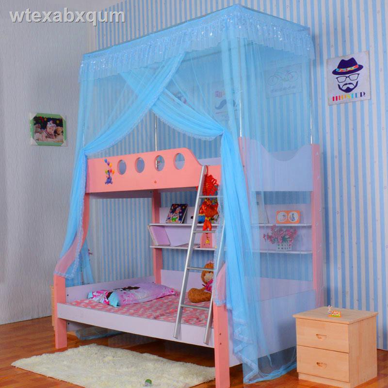 Chănchăn ga cotton♕Mùng cho mẹ và trẻ em trên ngoài chiều cao giường tầng dưới tích hợp muỗi lưới chống