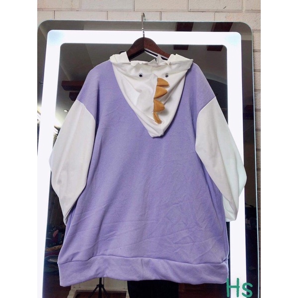 Áo Hoodie Nỉ DINO In Chữ 🦋 Áo Nỉ Ngoại Màu Tím Mũ Đầu Gà 🦋 | BigBuy360 - bigbuy360.vn