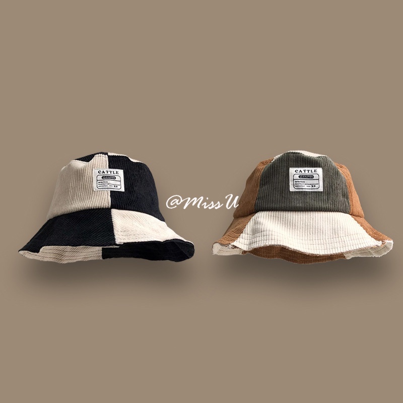 Mũ Bucket Vải Nhung Phong Cách Đường Phố Hàn Quốc Cá Tính