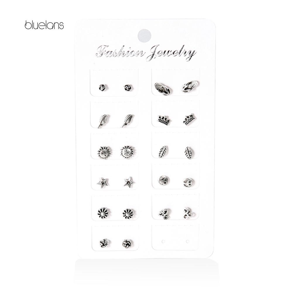 Set 11 Đôi Bông Tai Nhiều Kiểu Dáng Phong Cách Bohemian Thời Trang Cho Nữ