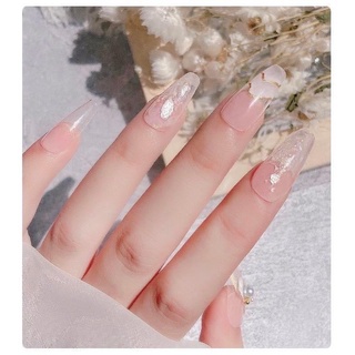 {phụ kiện nail} xà cừ trắng mỏng trang trí móng tay chân