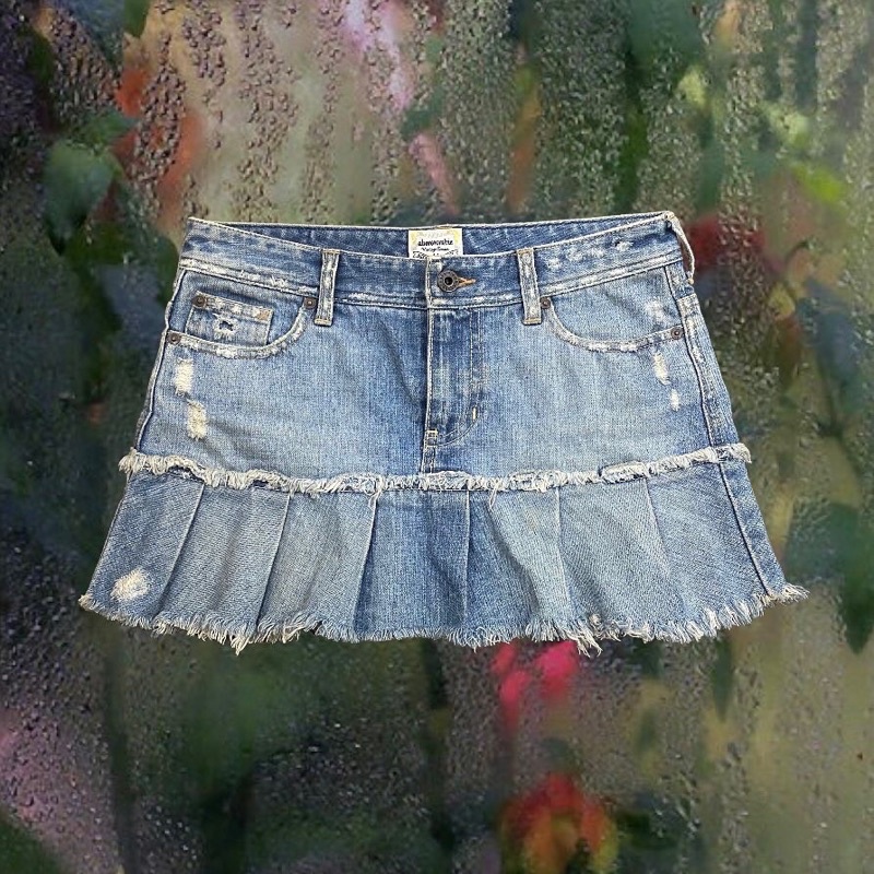 váy jean ngắn Y2K