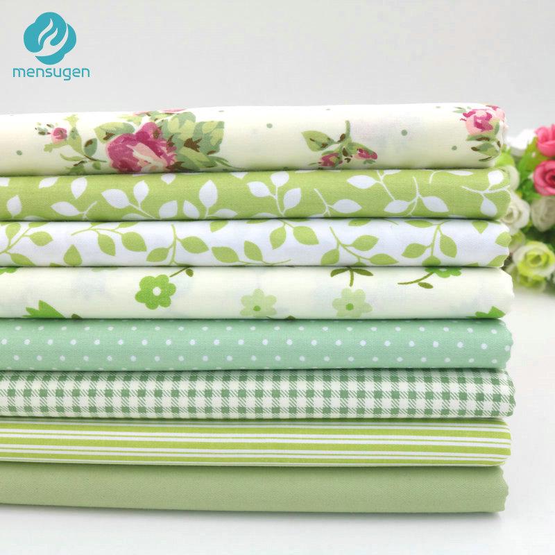 Vải 100% Cotton, Vải Cotton Kain DIY, Cotton Kain, Vải Bé (Dòng Xanh)