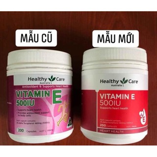 Viên uống VITAMIN E 500IU Healthycare, 200 viên