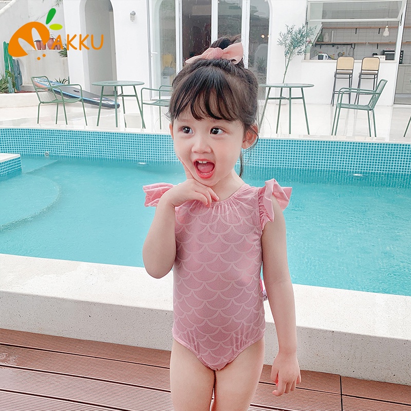 Đồ Bơi Một Mảnh Màu Hồng Dễ Thương Cho Bé