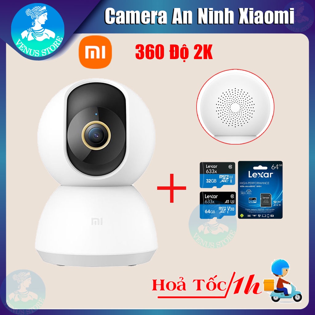 Camera IP Mi Home 360 Độ 2K Xiaomi - Camera An Ninh Săc Nét - Camera Xiaomi Hàng Chính Hãng