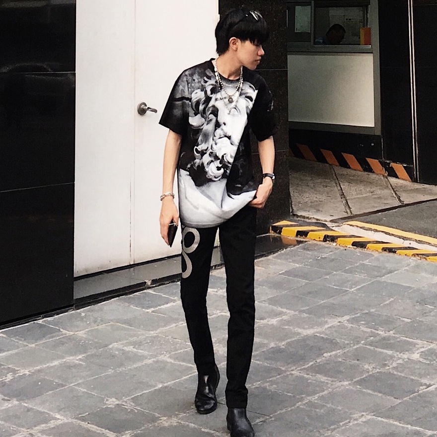 Áo thun tay lỡ Mikenco Zeus Nam Thần MOSSSHOP - Áo phông nam nữ unisex phong cách hàn quốc ulzzang form rộng 65kg