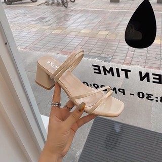 SANDAL DÂY MẢNH 5CM ĐẾ ĐỆM ÊM CHÂN (ảnh thật)