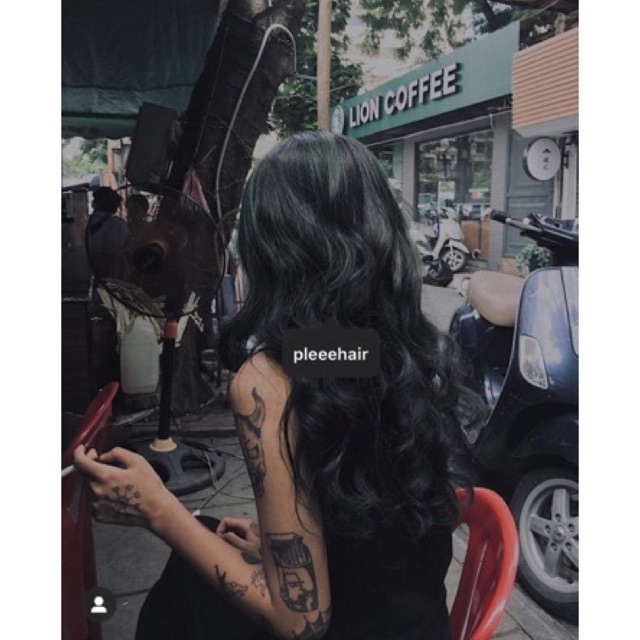 THUỐC NHUỘM TÓC MÀU RÊU ĐEN ko cần tẩy tặng oxy trợ dưỡng và găng tay | BigBuy360 - bigbuy360.vn