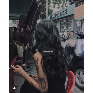 THUỐC NHUỘM TÓC MÀU RÊU ĐEN ko cần tẩy tặng oxy trợ dưỡng và găng tay