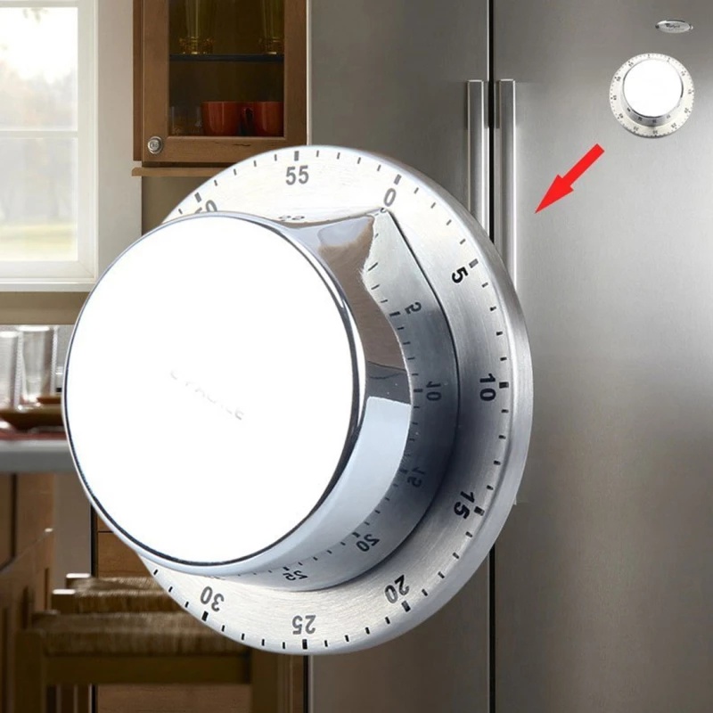 Hẹn Giờ Đồng Hồ Cơ Đếm Ngược Bằng Thép Không Gỉ Dùng Trong Nhà Bếp đồ