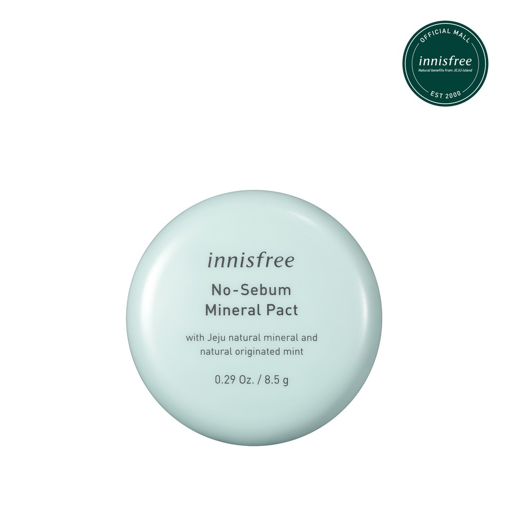 [Mã COSIF11 giảm 10% đơn 400K] Phấn phủ kiềm dầu dạng nén innisfree No Sebum Mineral Pact 8.5g