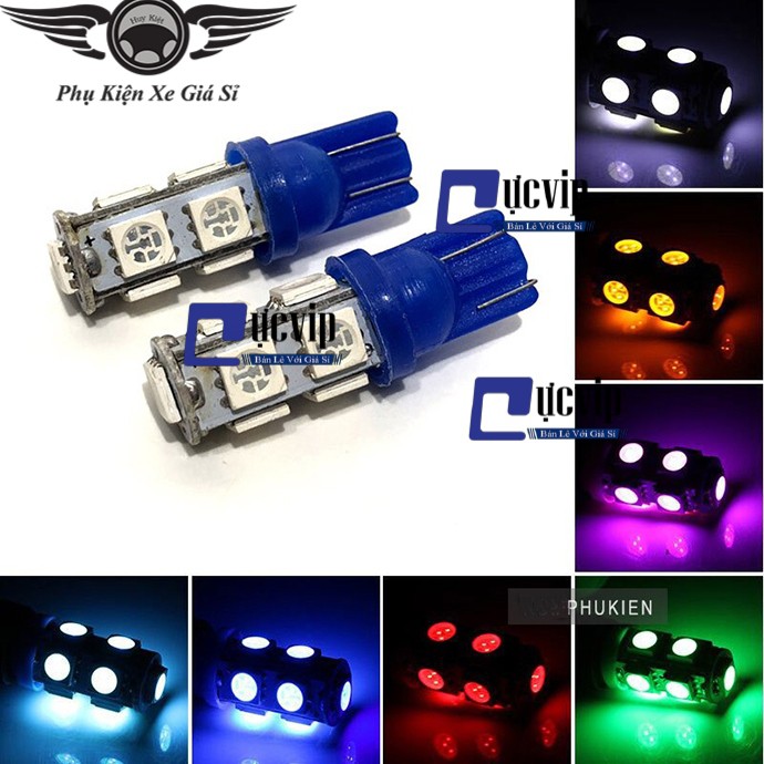 Dùng Cho Các Dòng Honda và Yamaha - Cặp 2 Đèn Xi Nhan Led Bi 2 Tầng