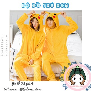 Bộ đồ thú pikachur 💥FREESHIP 💥giảm 20k khi nhập  bộ đồ hình thú Có sẵn