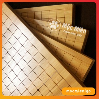 Bàn cờ vây caro gỗ tre 2 mặt 19x19 và 13x13 dày 2cm (Tặng tập ghi kifu)