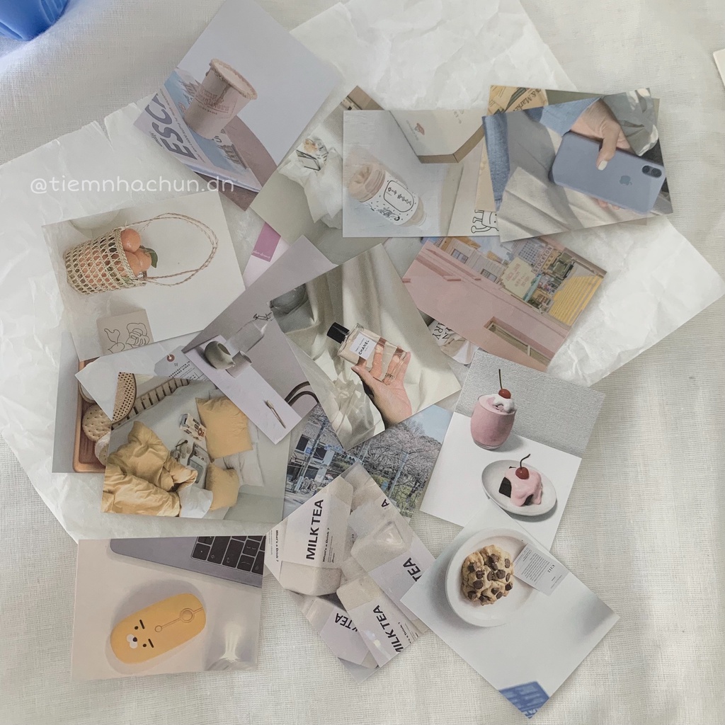 SET 25 ẢNH MINI DAILY VLOG DECOR JOURNAL (ảnh thật) -Tiệm nhà Chun
