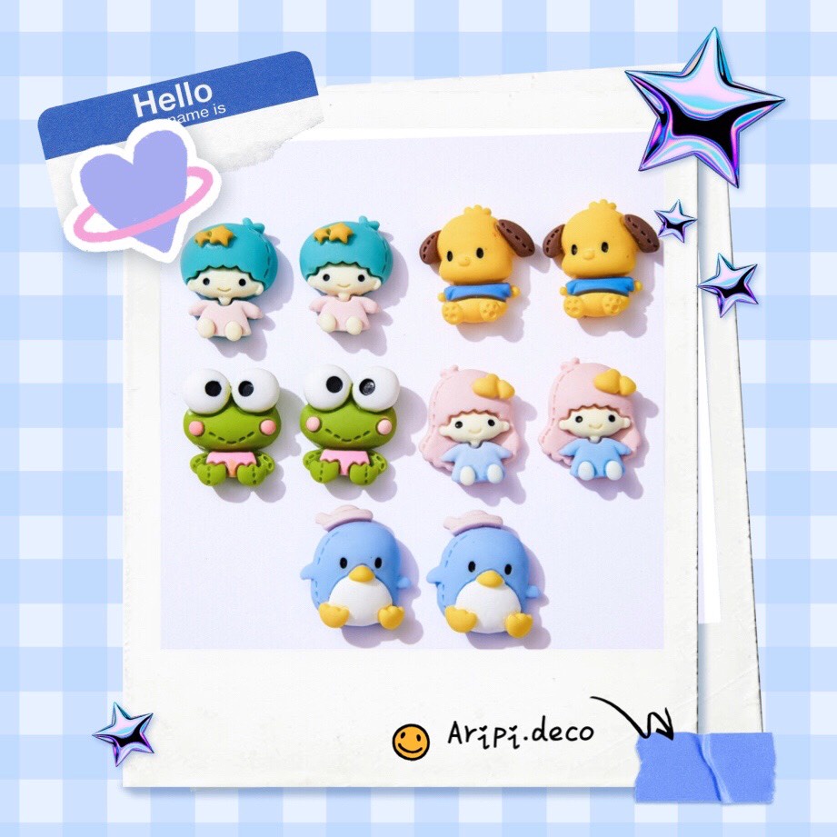 Charm siêu xinh hoạt hình B13/Nguyên liệu làm phụ kiện handmade vòng tay / resin