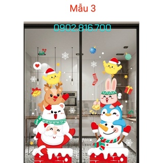 Decan - hình dán dán tường - dán kiếng - dán cửa trang trí noel - giáng sinh
