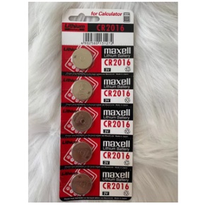 Combo 5 viên Pin Maxell CR 2016, CR2032 Lithium 3V chính hãng Maxell.