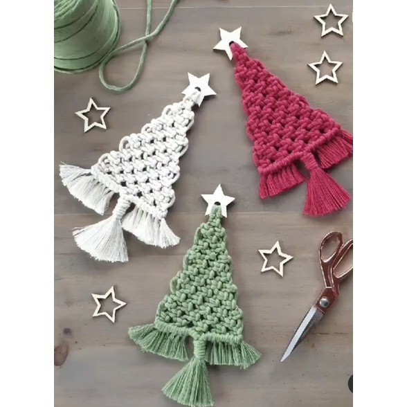 Phụ kiện trang trí noel cây thông mini, sản phẩm Yenyen Handmade