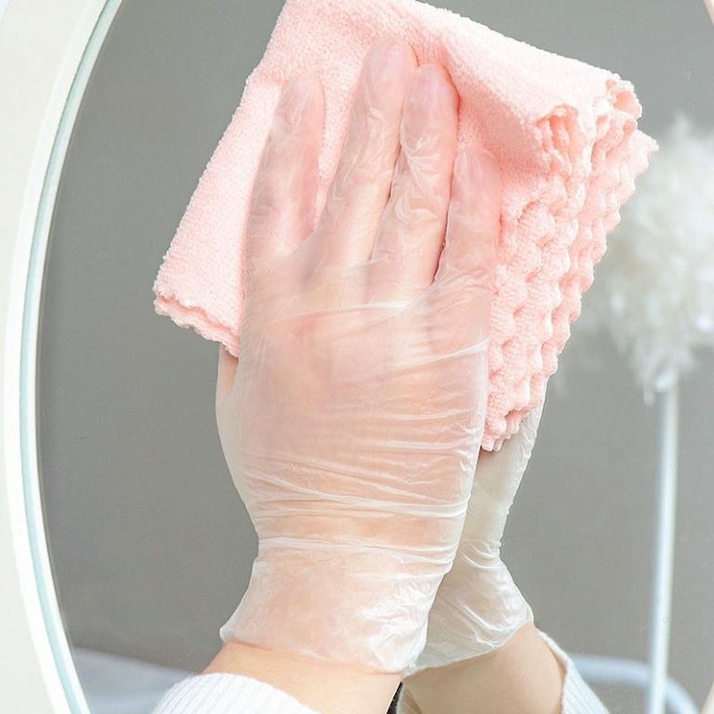 Hộp găng tay TPE mới siêu dai HỘP TÍM 100 đôi