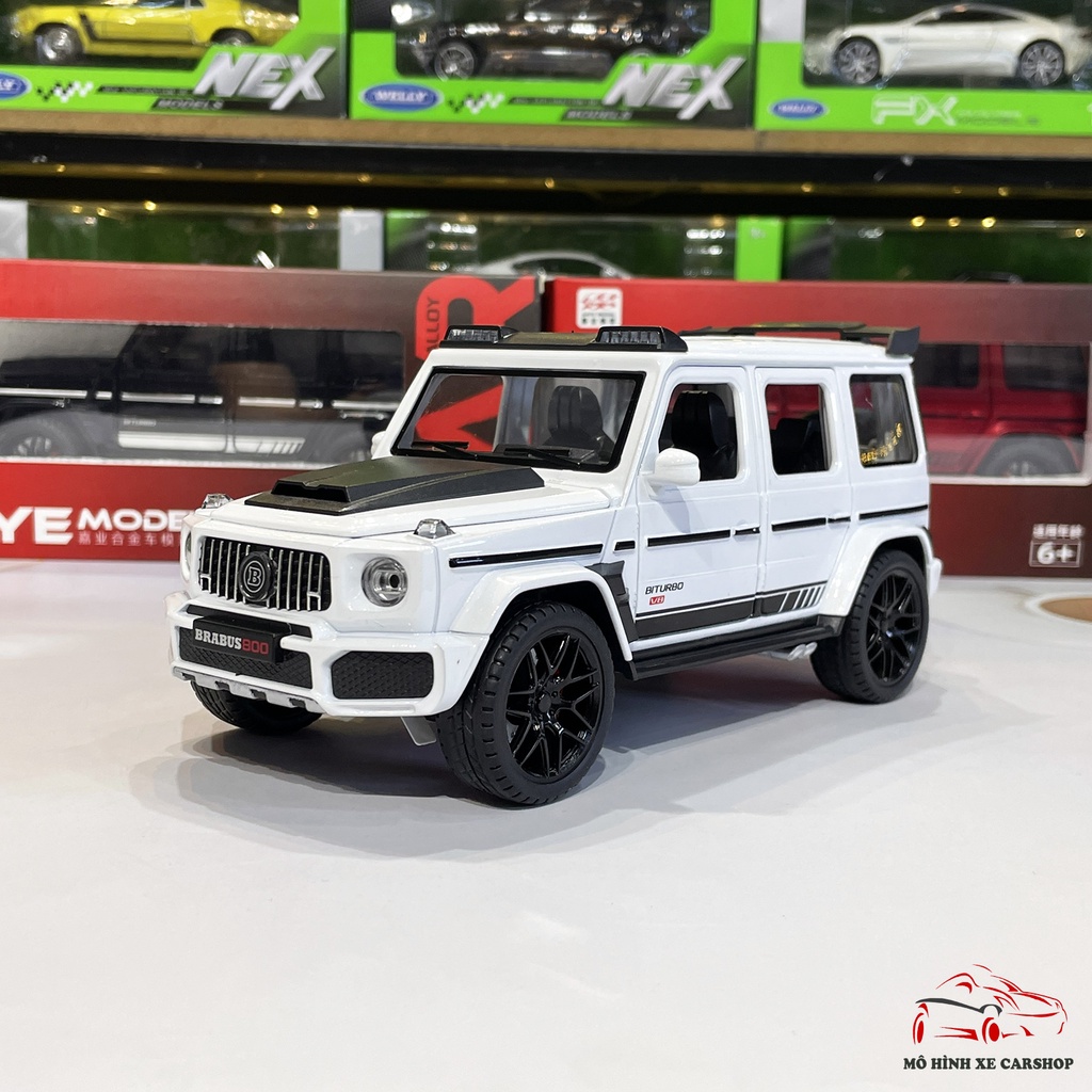 Mô hình xe sắt Mercedes-Benz G800 Brabus tỉ lệ 1:24 hãng Jiaye 3 màu Carshop