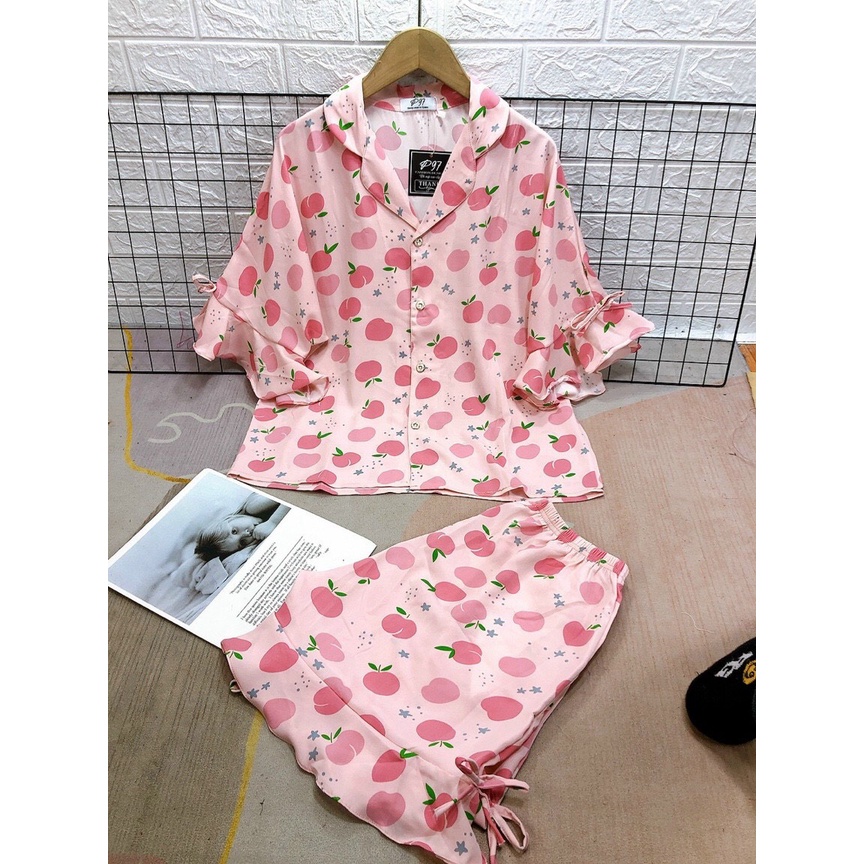 sét đồ bộ mặc ở nhà pijama nữ đùi dể thương xinh xắn