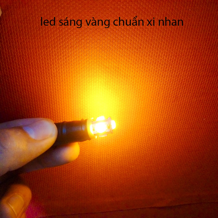 Bộ 2 đèn Led Sương mù,đèn nền Đồng hồ,rọi biển số cho xe máy,xe hơi - Màu Vàng