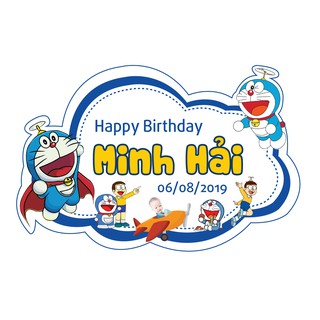 Bảng sinh nhật bé hình chibi ( 50 x 70) cm