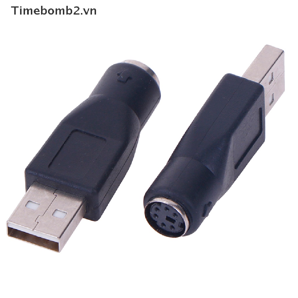 Set 2 Bộ Chuyển Đổi Cổng USB Sang Cổng USB Cho Bàn Phím Máy Tính